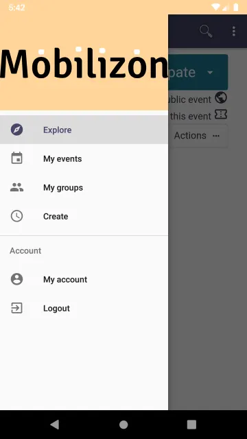 Mobilizon screenshot 1