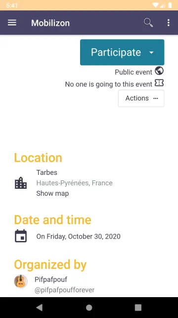 Mobilizon screenshot 4