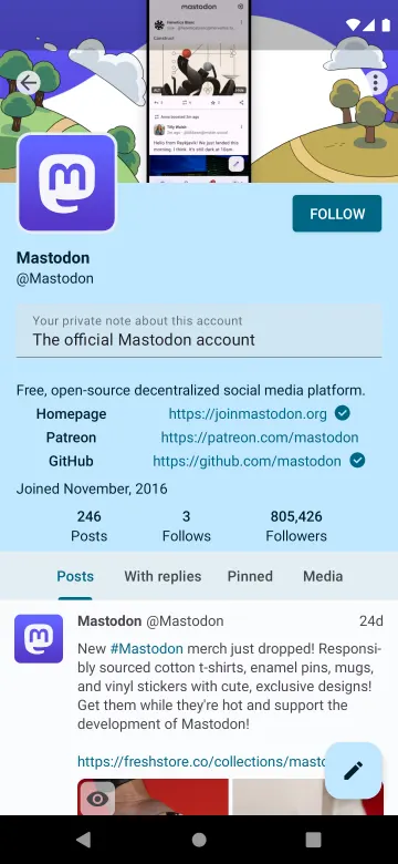 Pachli for Mastodon screenshot 8