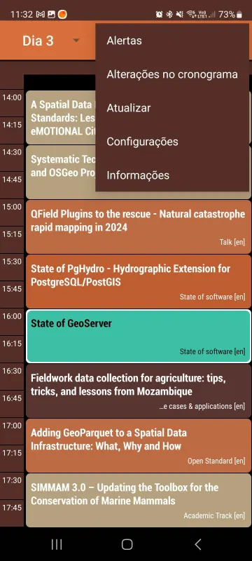 FOSS4G 2024 Schedule screenshot 5