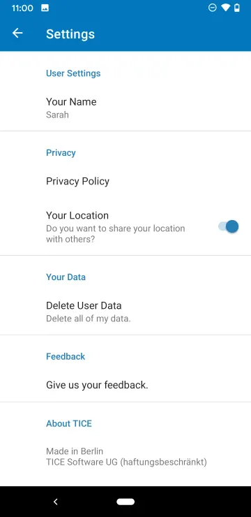 TICE – Secure GPS Location Sharing with Friends screenshot 4