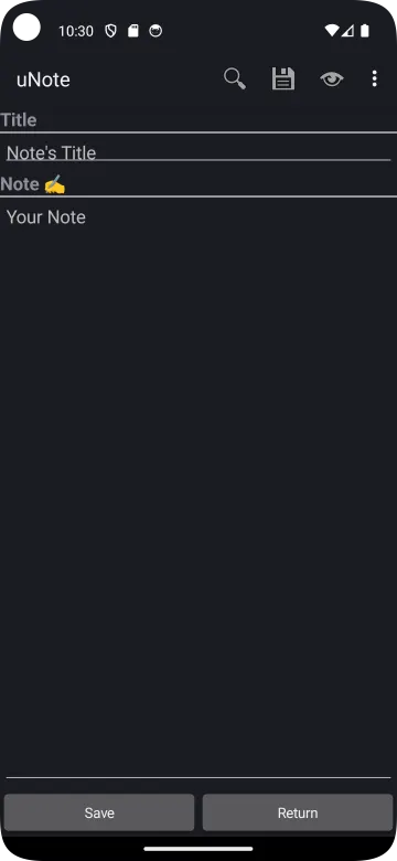 uNote | microNote screenshot 2
