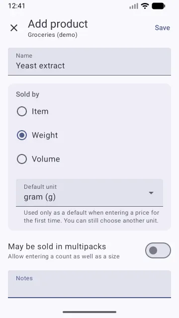 My Price Log screenshot 4