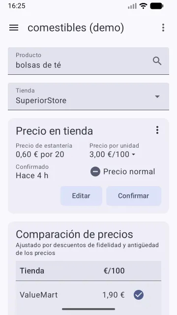 My Price Log screenshot 6