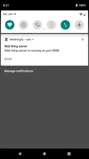 Webthingify screenshot 2