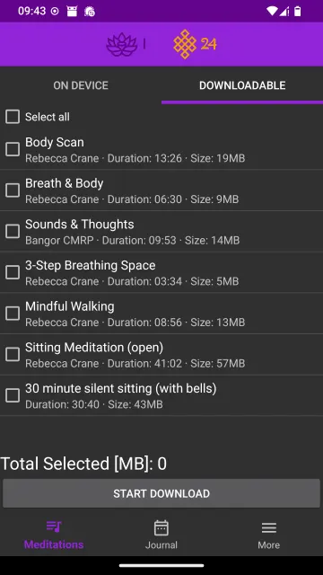 Mindfulness Meditation screenshot 1