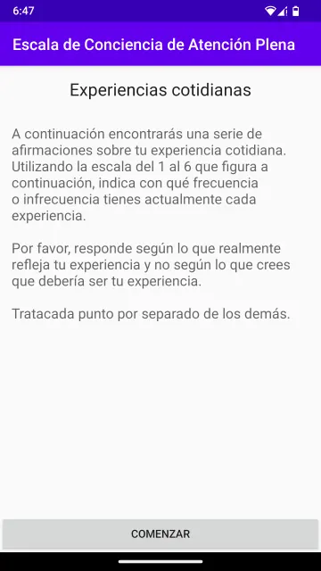 Mindful Attention Awareness Scale screenshot 6
