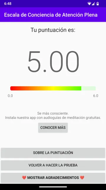 Mindful Attention Awareness Scale screenshot 8