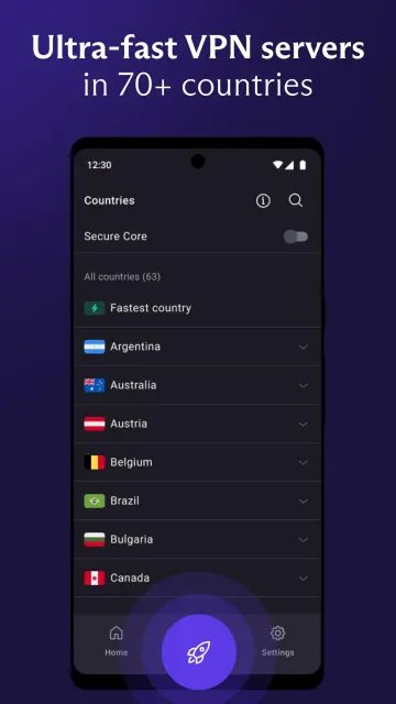 ProtonVPN - Secure and Free VPN screenshot 5