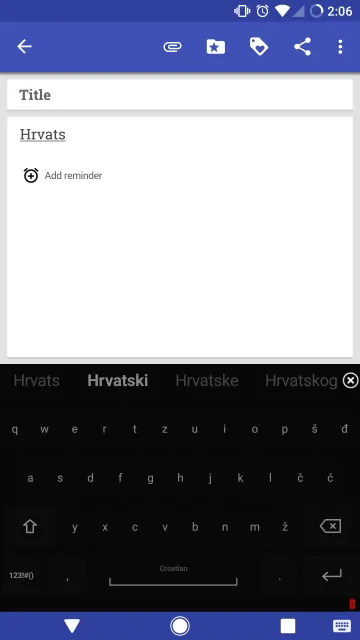Croatian for AnySoftKeyboard screenshot 1