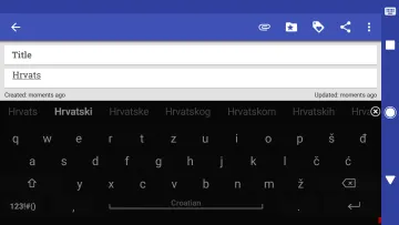 Croatian for AnySoftKeyboard screenshot 2