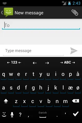 Danish for AnySoftKeyboard screenshot 4