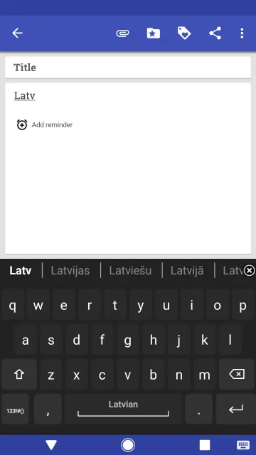 Latvian for AnySoftKeyboard screenshot 4