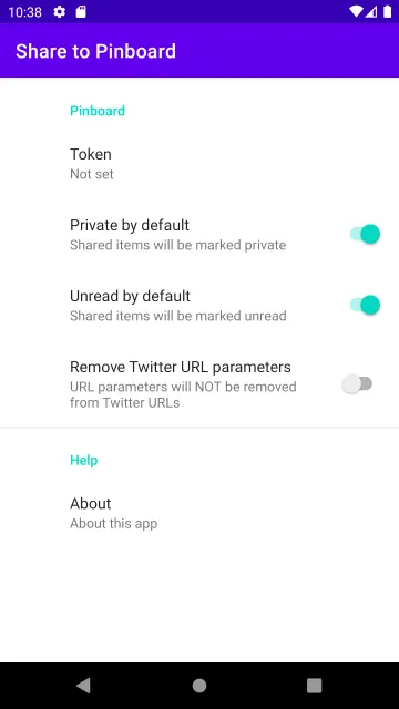 Share to Pinboard screenshot 1