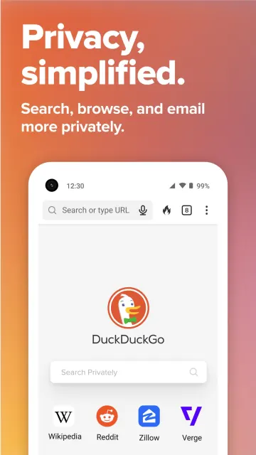 DuckDuckGo Privacy Browser screenshot 1