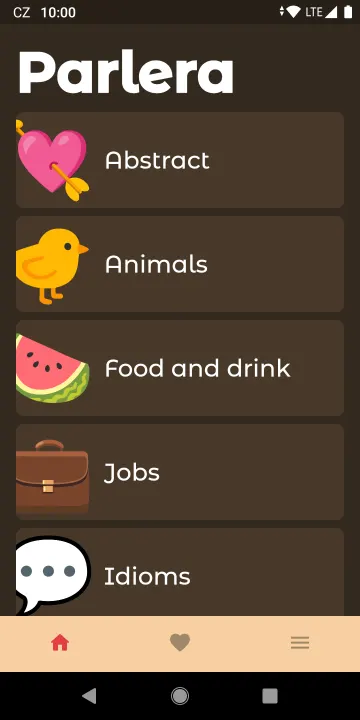 Parlera — word guessing game screenshot 1