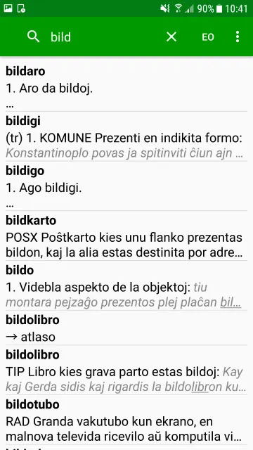 Praktika Vortaro screenshot 1