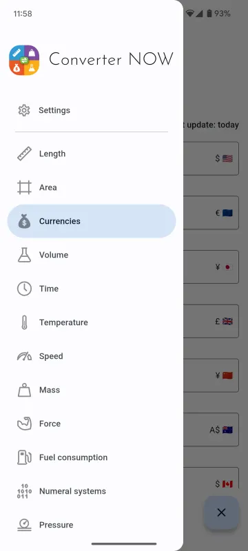 Converter NOW: مُحول وحدات screenshot 6
