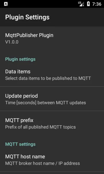 AndrOBD MQTTPublisher screenshot 2