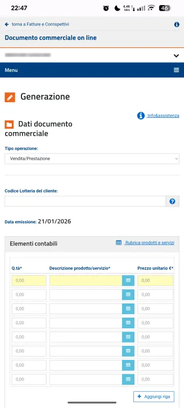 Ricevapp Documento Commerciale screenshot 5