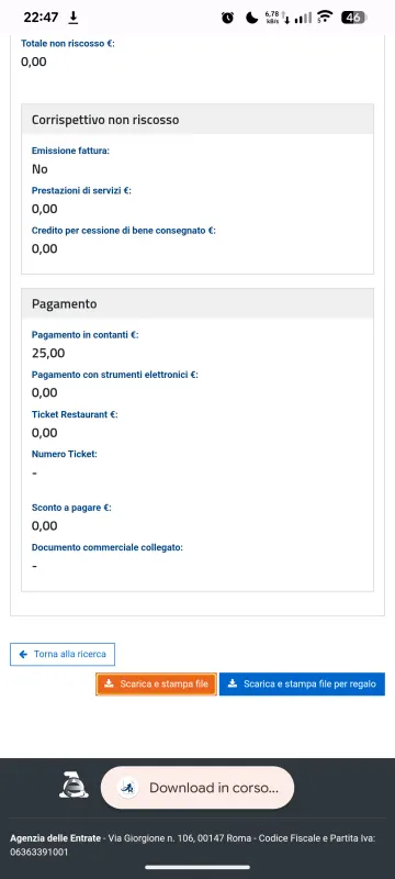 Ricevapp Documento Commerciale screenshot 6