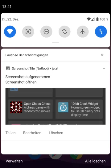 Screenshot Tile (NoRoot) screenshot 4
