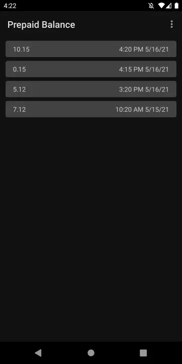 Prepaid Balance screenshot 1