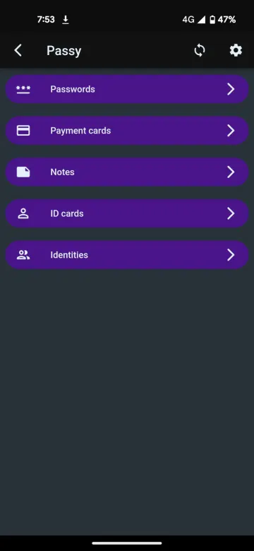 Passy - cross-platform password manager screenshot 2