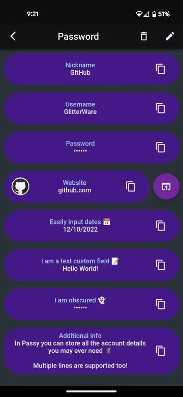Passy - cross-platform password manager screenshot 8