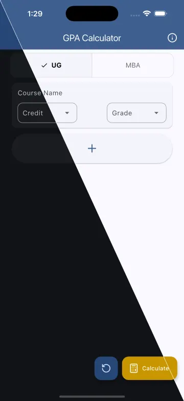GPA Calculator screenshot 1