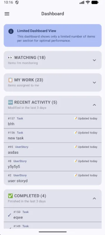 Taiga Mobile Nova screenshot 4