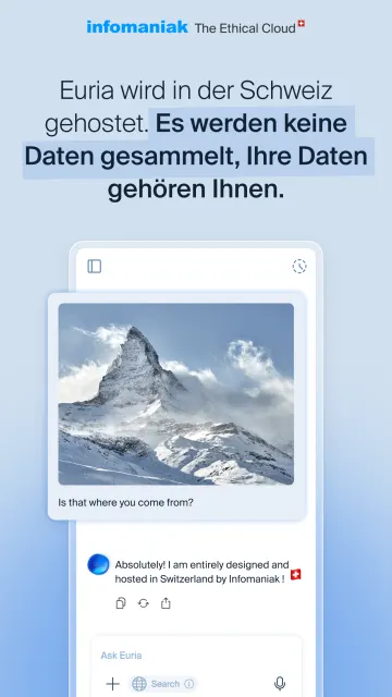 Infomaniak Euria screenshot 4