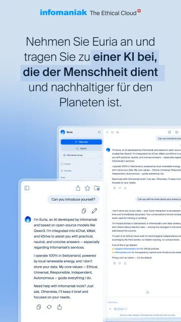 Infomaniak Euria screenshot 5