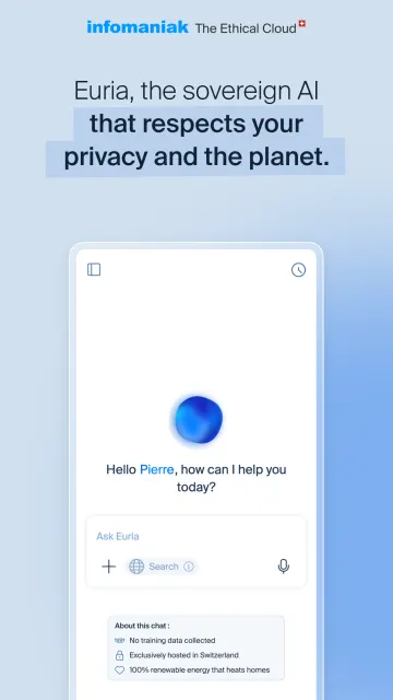 Infomaniak Euria screenshot 6