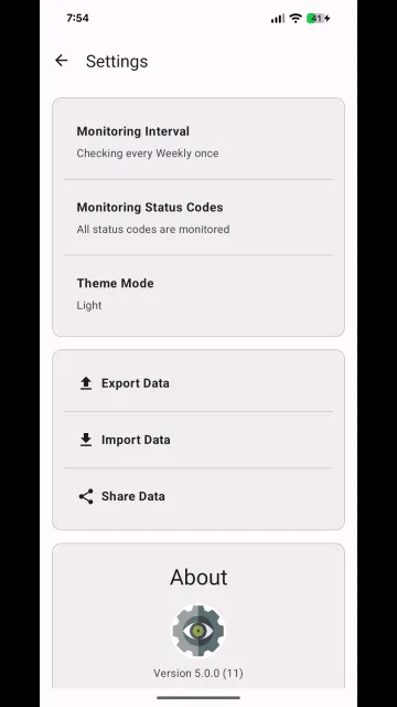 تطبيق Website Monitor screenshot 3