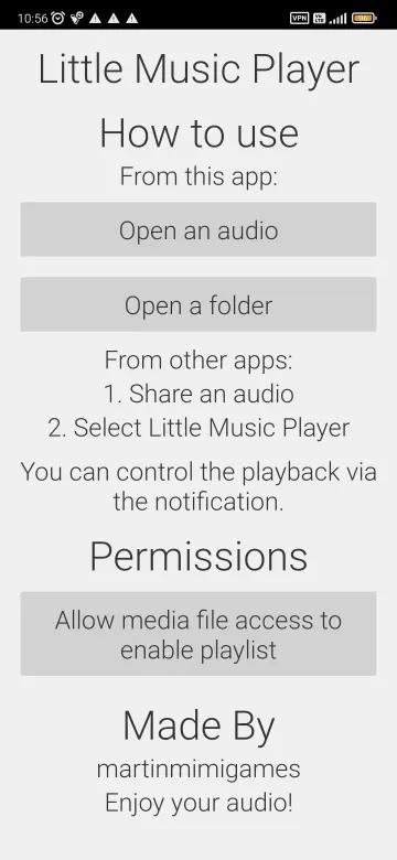Little Music Player screenshot 1