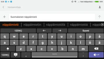 Finnish for AnySoftKeyboard screenshot 2