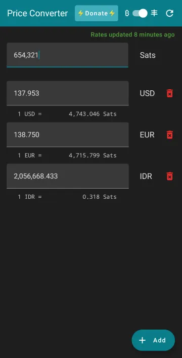 Minimalistic Price Converter screenshot 2