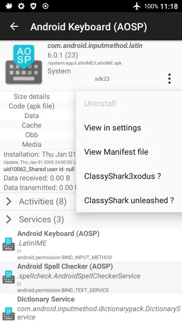 ClassyShark3xodus - Scan apps for warnings screenshot 5