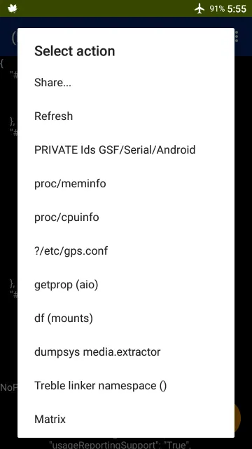 kDI Device Info system permission screenshot 4