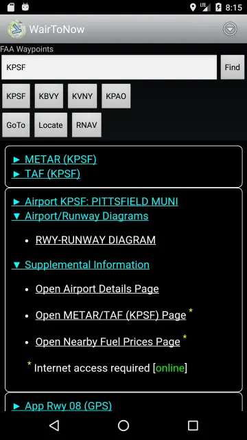 WairToNow - Aviation Navigation screenshot 2