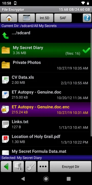 تطبيق Secret Space Encryptor (SSE) screenshot 2