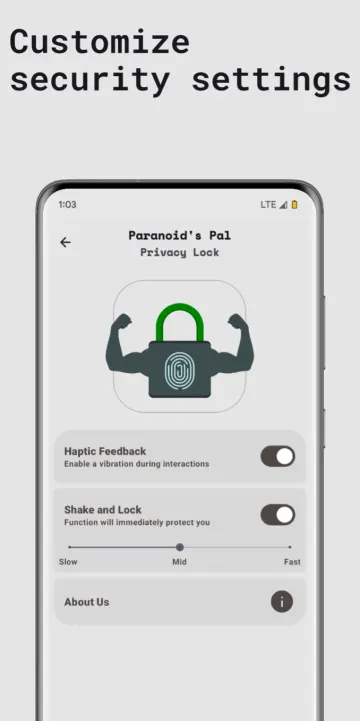 Paranoid's Pal - Privacy Lock screenshot 4