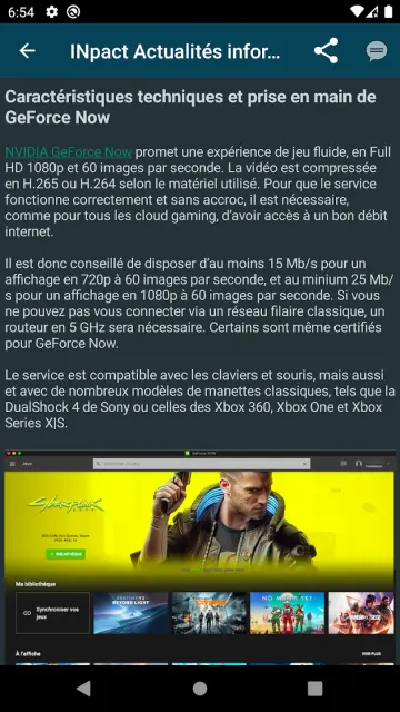 Next Actualités informatiques screenshot 3