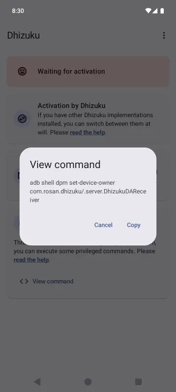 Dhizuku screenshot 5