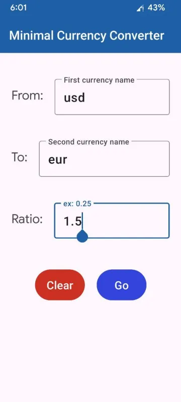 Minimal Currency Converter screenshot 2