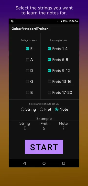 GuitarFretboardTrainer screenshot 1