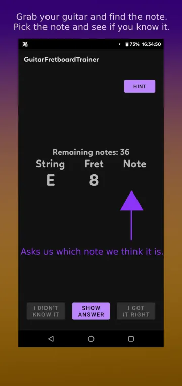 GuitarFretboardTrainer screenshot 2