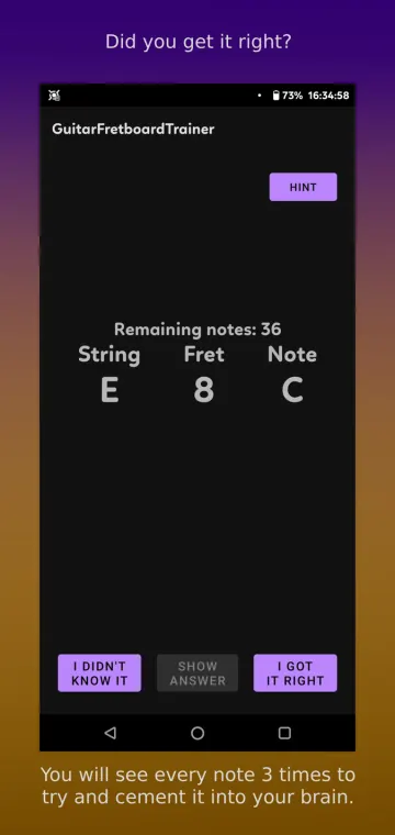 GuitarFretboardTrainer screenshot 3