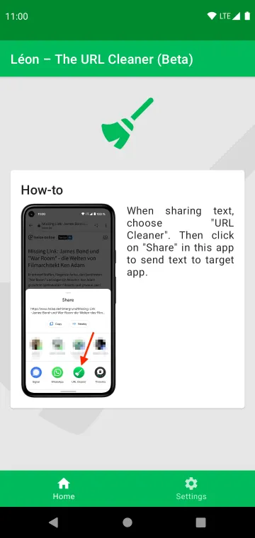 Léon – The URL Cleaner screenshot 1